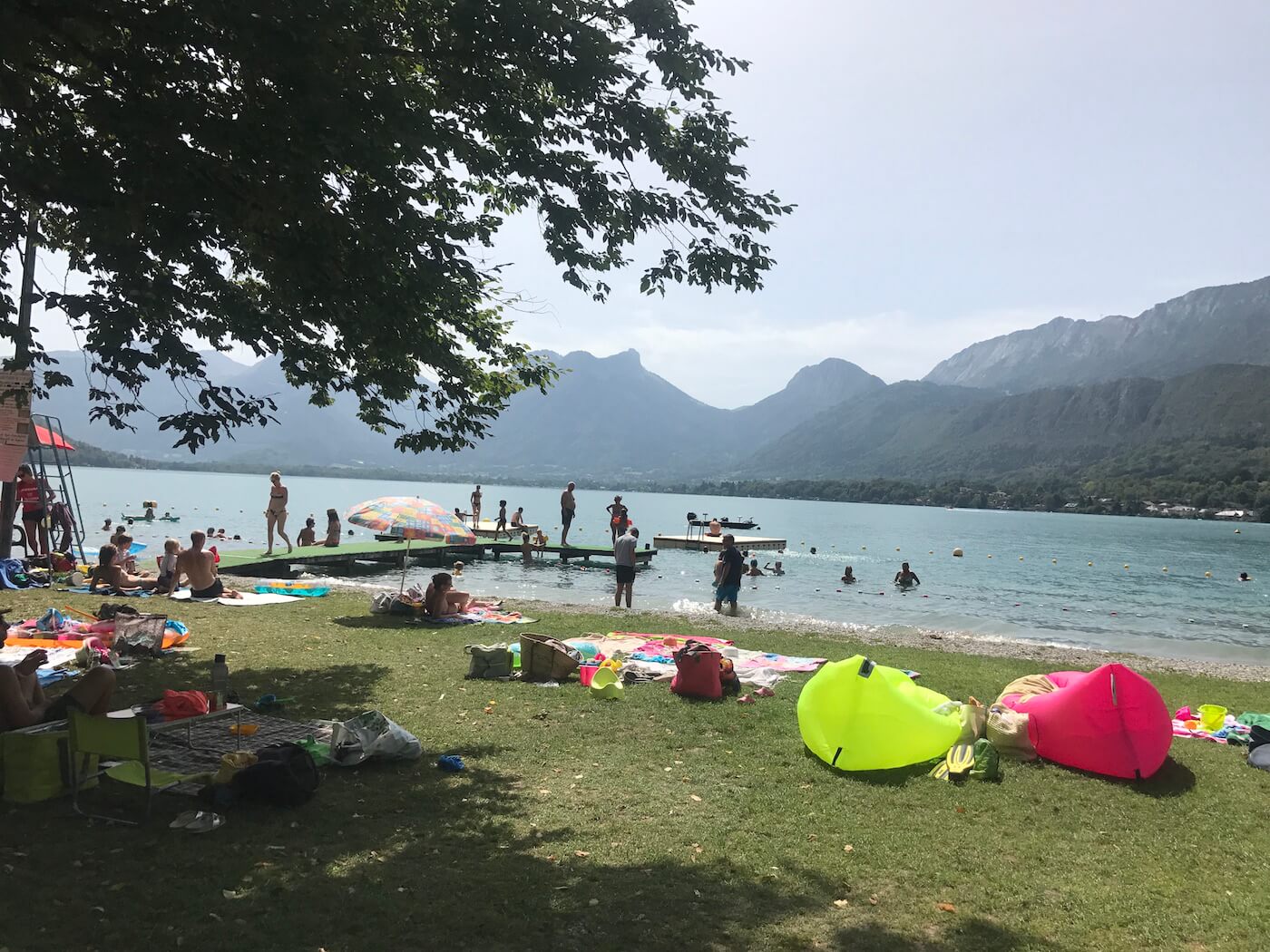 plage d'angon annecy